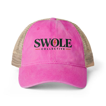 Swole Collective Women's Washed Mesh-Back Cap