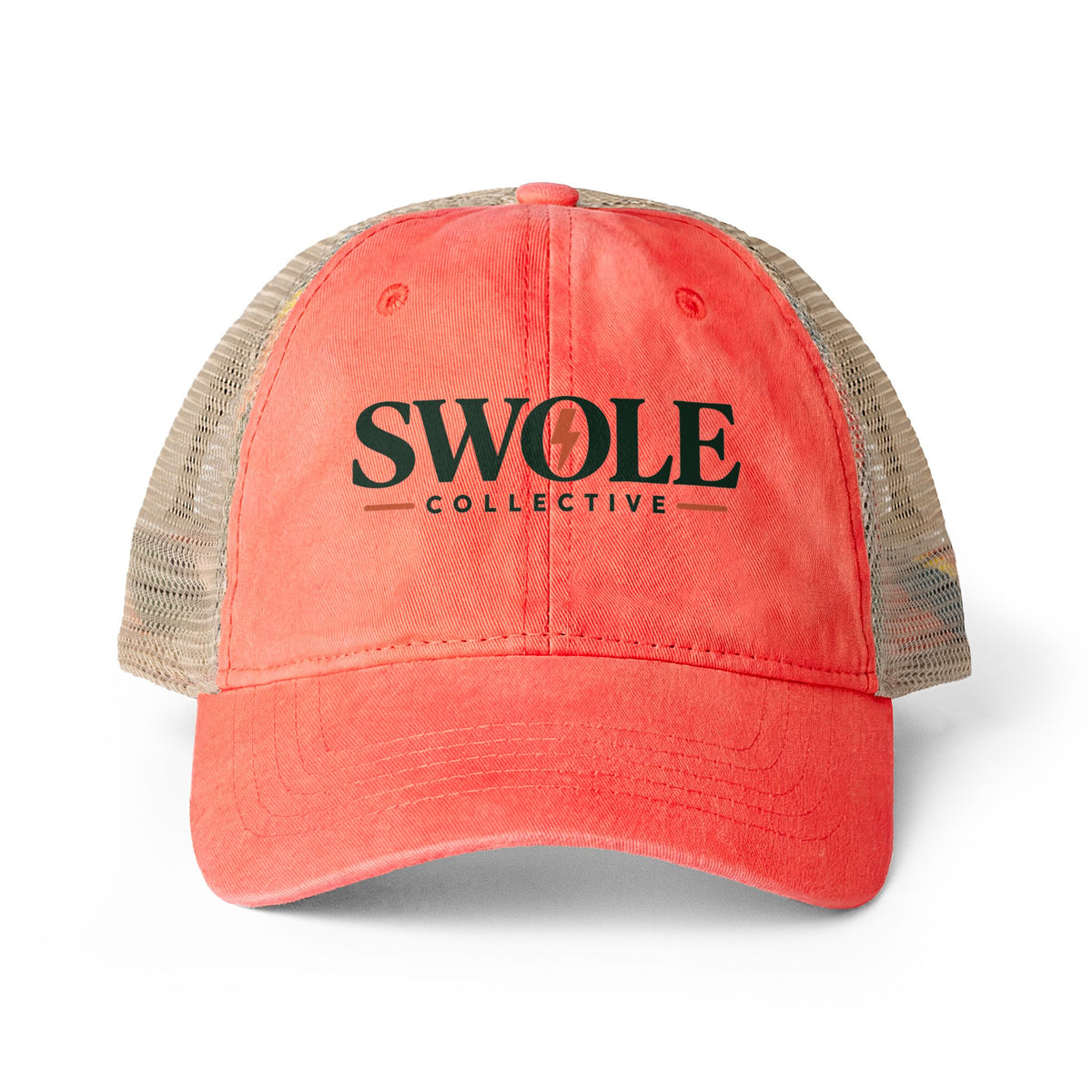 Swole Collective Women's Washed Mesh-Back Cap