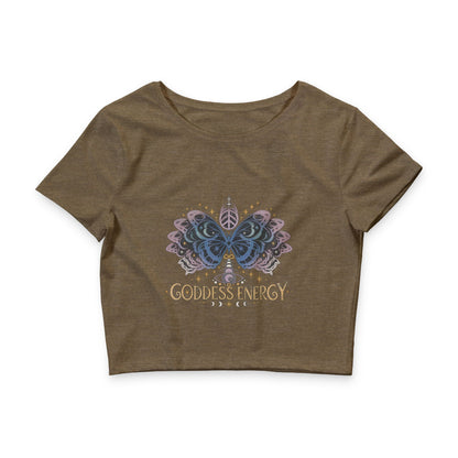 Goddess Energy Butterfly Crop Tee | SWOLE Collective