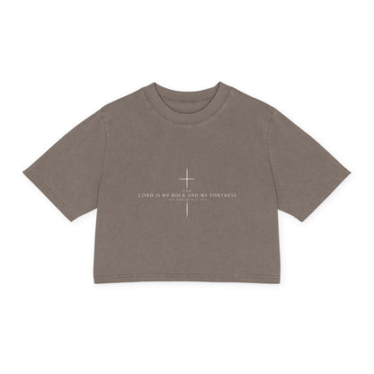 SWOLE Psalms Collection Cropped Tee | Psalm 18:2