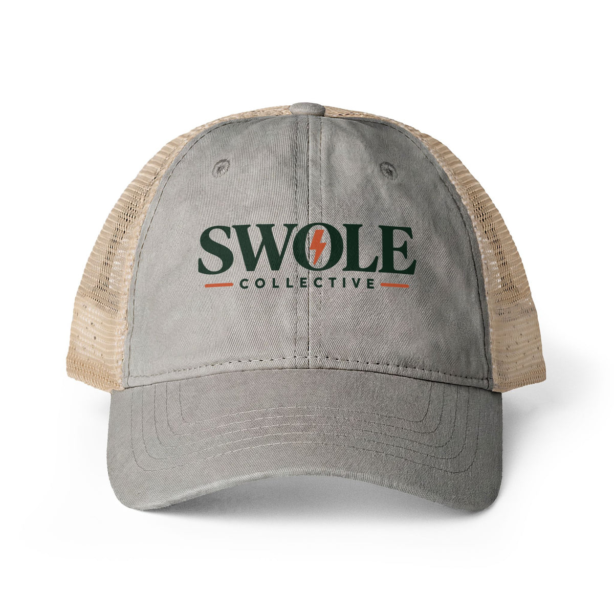 Swole Collective Women's Washed Mesh-Back Cap