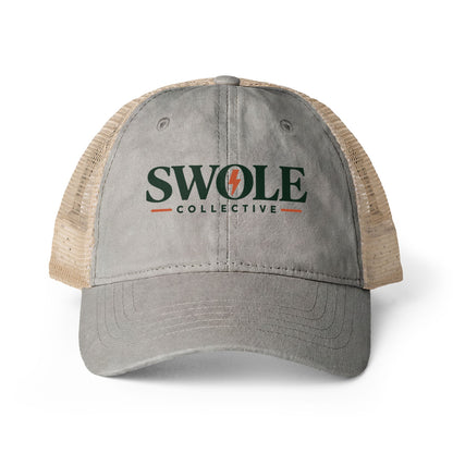 Swole Collective Women's Washed Mesh-Back Cap