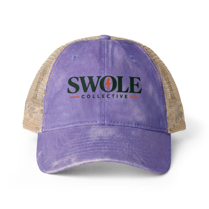 Swole Collective Women's Washed Mesh-Back Cap