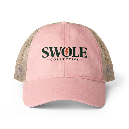 Swole Collective Women's Washed Mesh-Back Cap