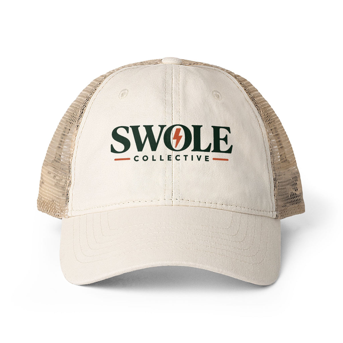Swole Collective Women's Washed Mesh-Back Cap
