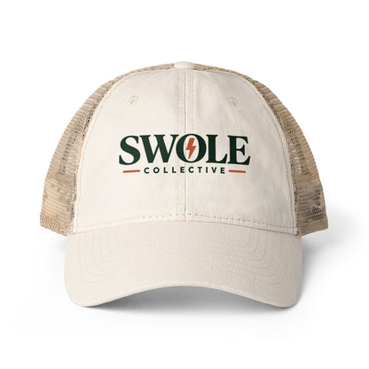 Swole Collective Women's Washed Mesh-Back Cap