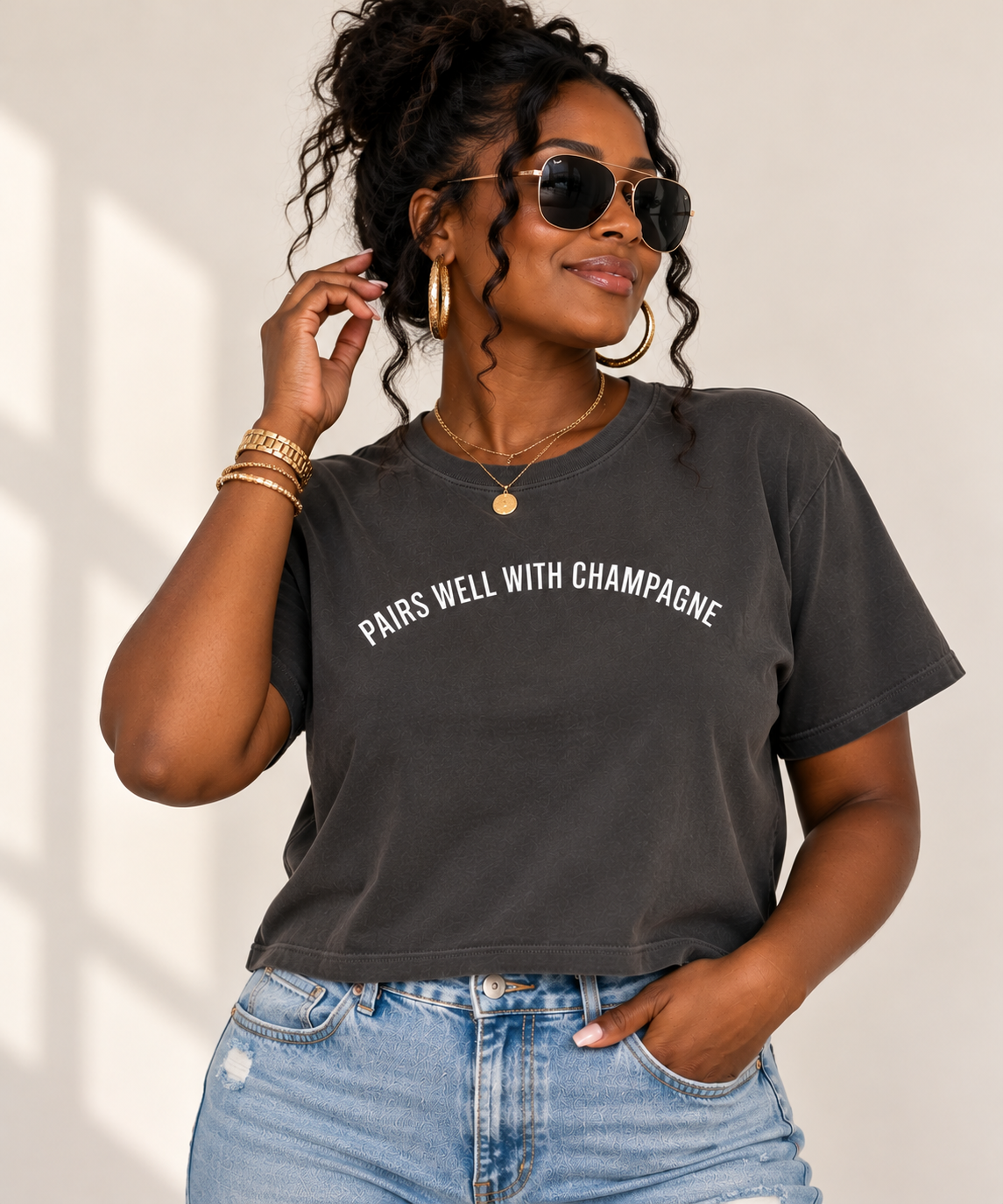 Pairs Well With Champagne Tee