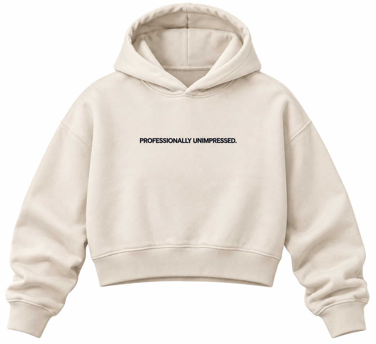 Professionally Unimpressed. | Women's Cropped Hoodie