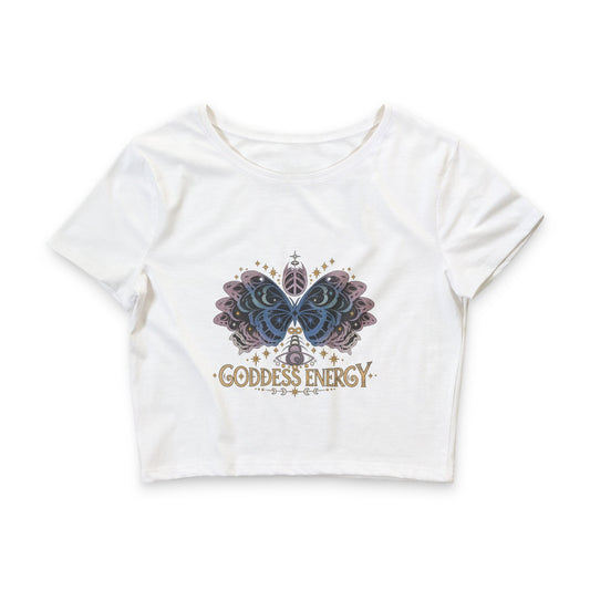 Goddess Energy Butterfly Crop Tee | SWOLE Collective