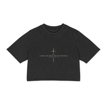 SWOLE Psalms Collection Cropped Tee | Psalm 18:2