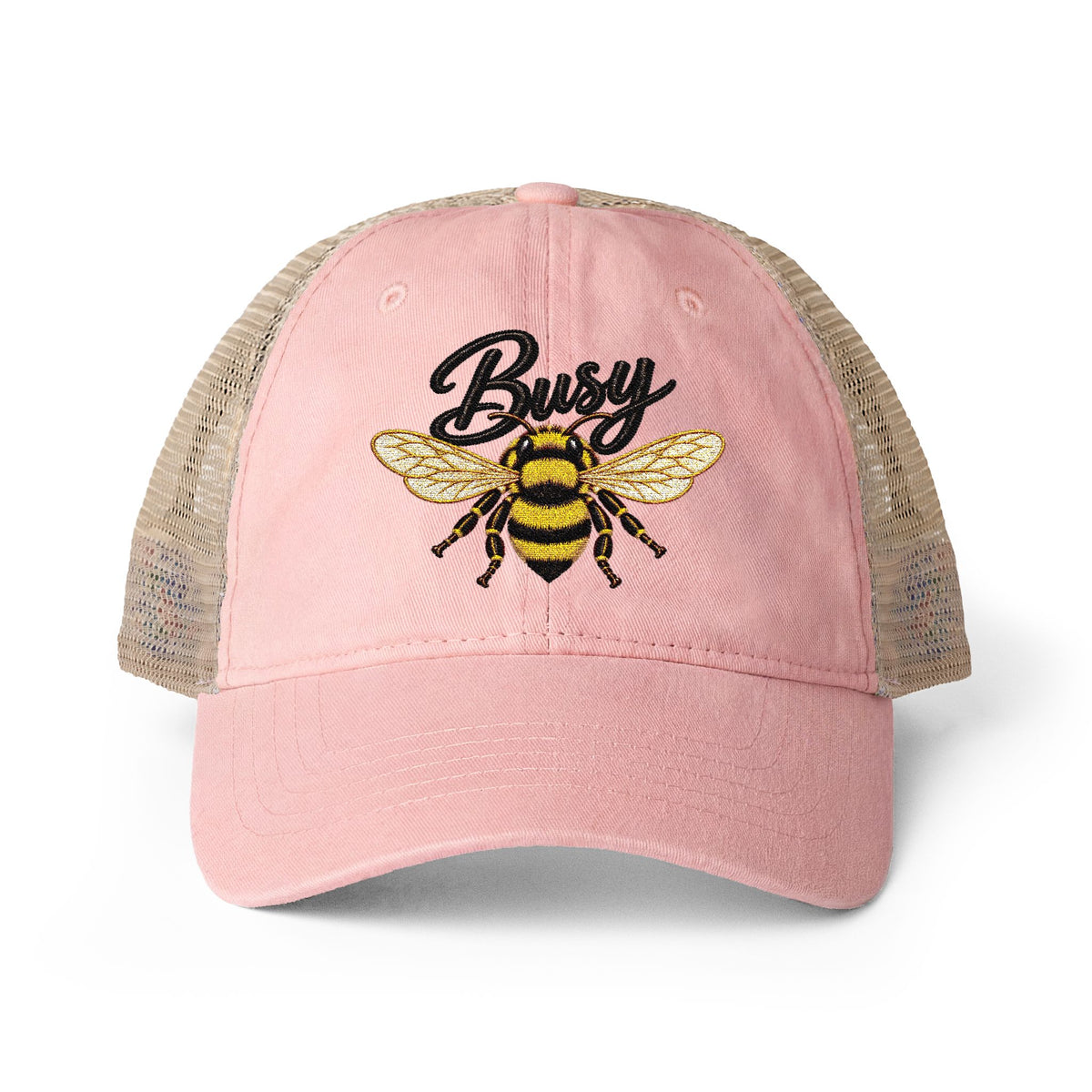 Busy Bee Ponytail Trucker Hat