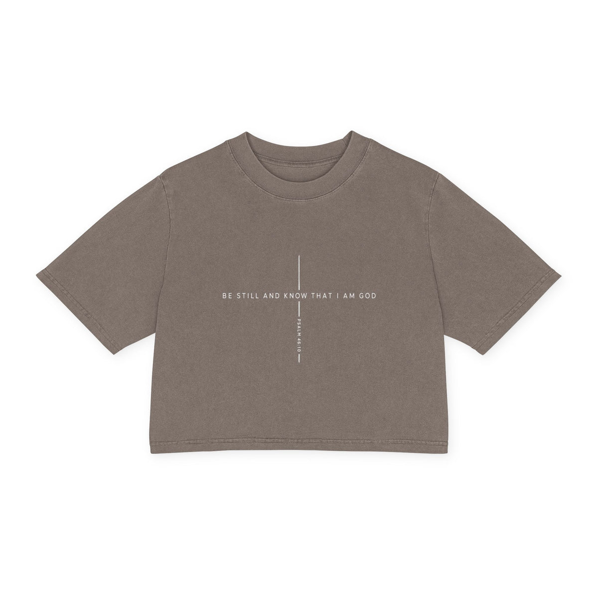 SWOLE Psalms Collection Cropped Tee | Psalm 46:10