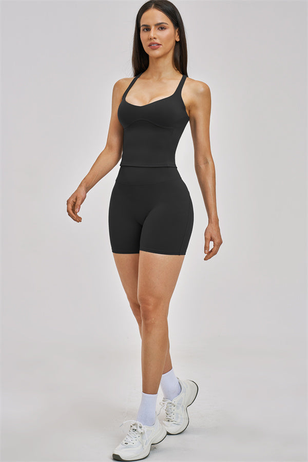The Zenith Crop Top Shorts 2-Piece Set